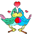 Анимационные картинки о любви у птиц