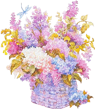 красивые Анимашки Корзинки с цветами